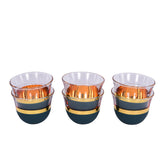 Arabic coffee cups Set, Dark Green